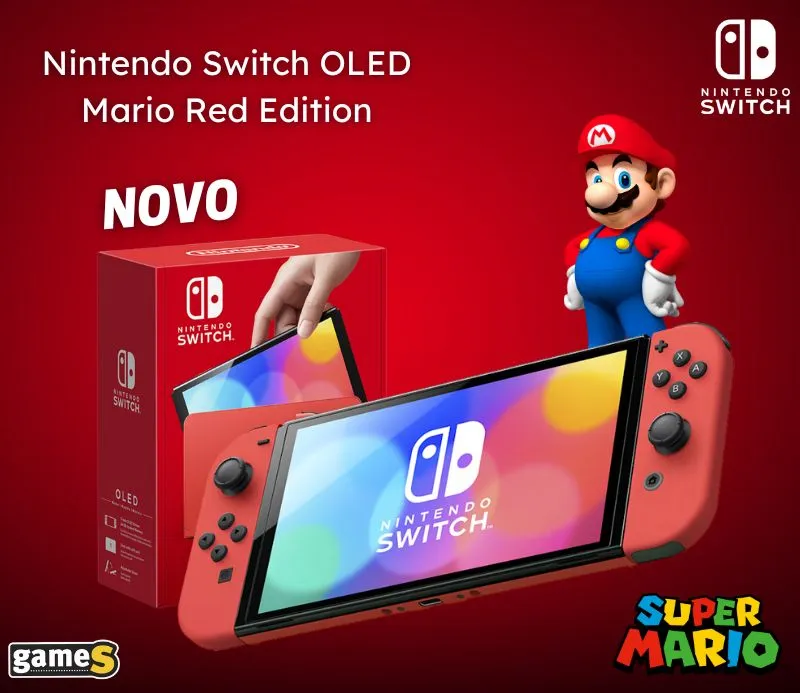 konzola nintendo switch oled mario edition